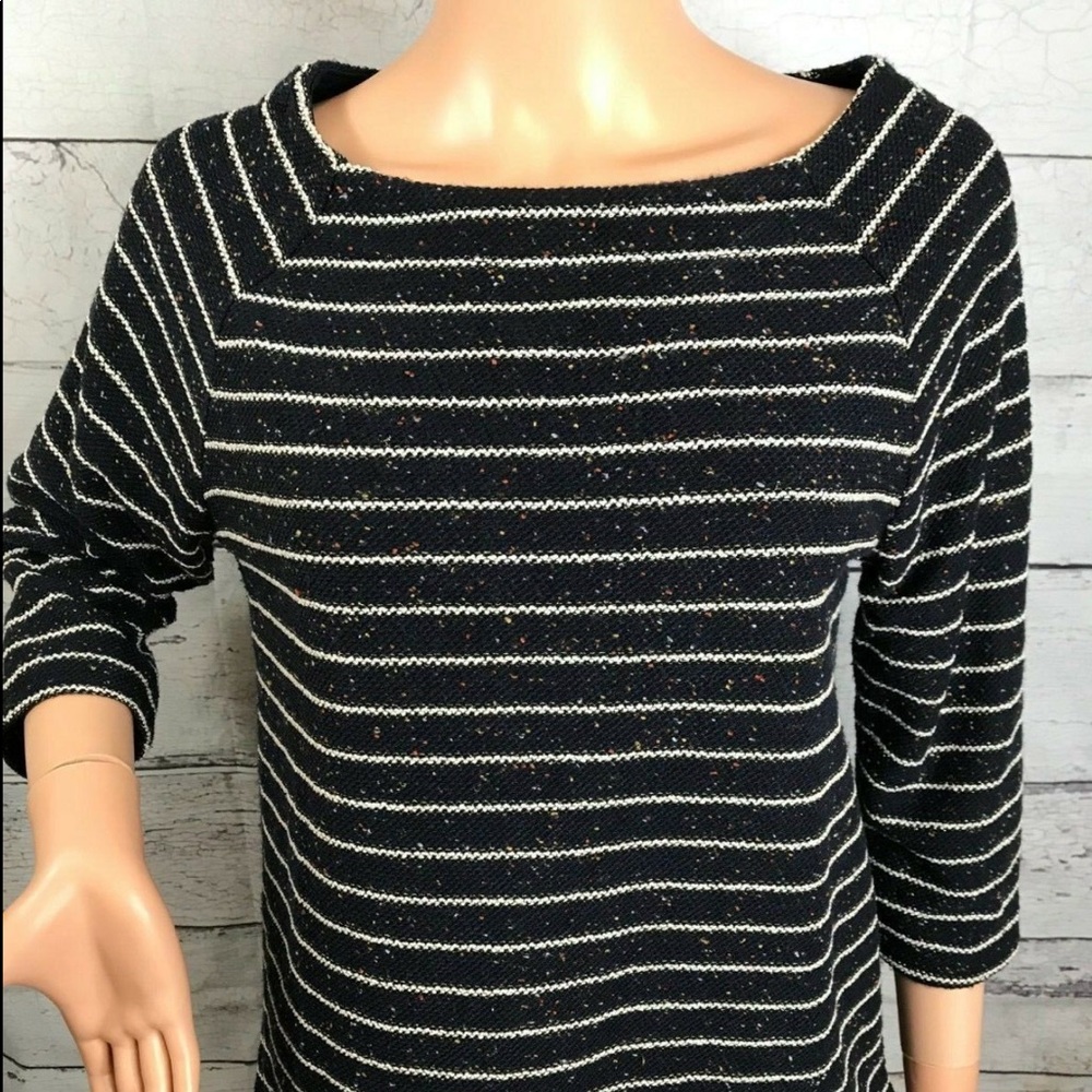 Banana Republic Black Striped Sweater | S